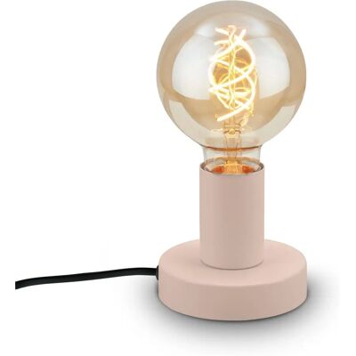 B.K.LICHT Beżowa retro lampa stołowa - Lampa stołowa B.K.LICHT Beżowa retro lampa stołowa - Lampa stołowa