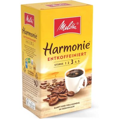 Melitta Harmonie entkoffeiniert Kaffee - Mild, 500g Melitta Harmonie entkoffeiniert Kaffee - Mild, 500g
