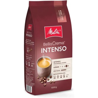 Melitta Bella Crema Intenso - Grains Arabica - Certifié Rainforest - Publicité Melitta Bella Crema Intenso - Grains Arabica - Certifié Rainforest - Publicité
