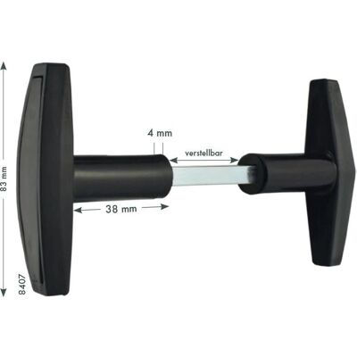 Bever 8407 Conjunto de Cierre para Puerta de Garaje de Aluminio Bever 8407 Conjunto de Cierre para Puerta de Garaje de Aluminio