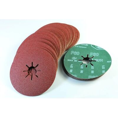 Starcke Fiberscheibe ø 115 x 22.2 mm Korn 60 - Schleifmittel Starcke Fiberscheibe ø 115 x 22.2 mm Korn 60 - Schleifmittel