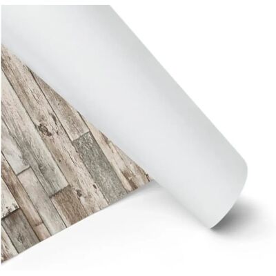 Papel Pintado Efecto Madera Arrugada Gris - Panel de Pared Decorativo Papel Pintado Efecto Madera Arrugada Gris - Panel de Pared Decorativo