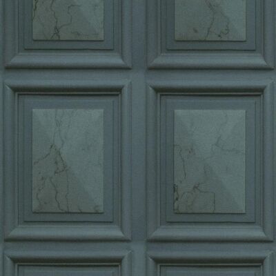 Erismann Teal Marble Wood Panel Wallpaper - Wallpaper Erismann Teal Marble Wood Panel Wallpaper - Wallpaper