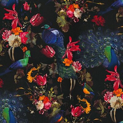 Erismann Peacock Floral Wallpaper - Wallpaper Erismann Peacock Floral Wallpaper - Wallpaper