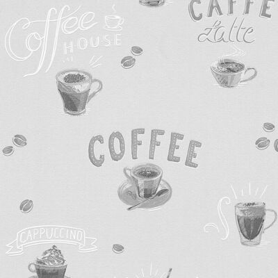 Erismann Grey Coffee House Wallpaper - Wallpaper Erismann Grey Coffee House Wallpaper - Wallpaper