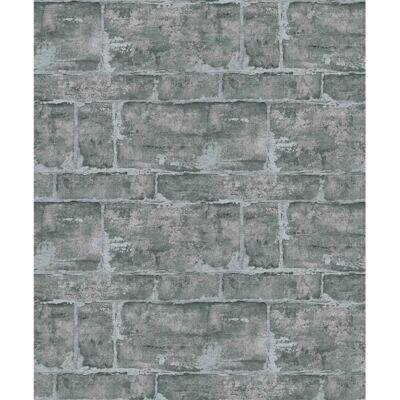 Erismann Modell 10222-15 Grau Ziegelstein Tapete - Tapete Erismann Modell 10222-15 Grau Ziegelstein Tapete - Tapete