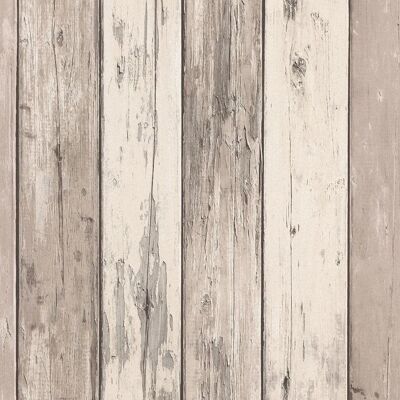 Papel pintado efecto madera natural - Rollo grande 10m x 0.53m Papel pintado efecto madera natural - Rollo grande 10m x 0.53m