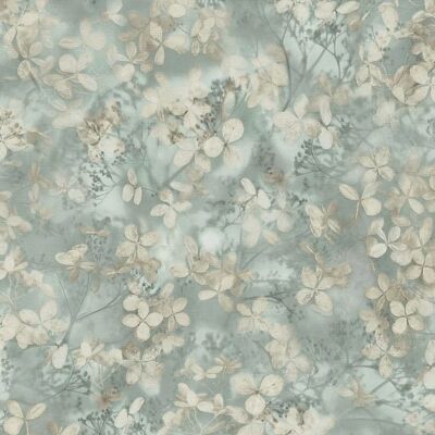 Erismann Salbeigrüne florale Vinyltapete - Tapete Erismann Salbeigrüne florale Vinyltapete - Tapete