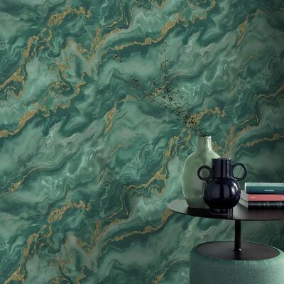 Erismann Elle Decoration Mystic Spell Marble Textured Vinyl Wallpaper - Wallpaper Erismann Elle Decoration Mystic Spell Marble Textured Vinyl Wallpaper - Wallpaper