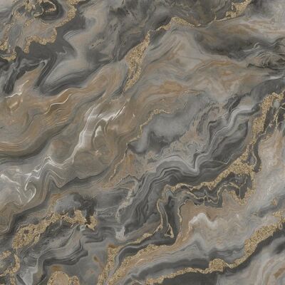 Erismann Elle Decoration Mystic Spell Deep Taupe Gold Textured Vinyl Wallpaper - Tapete Erismann Elle Decoration Mystic Spell Deep Taupe Gold Textured Vinyl Wallpaper - Tapete