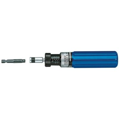 Cacciavite manuale Gedore 8030490 - Blu, 1/4" di 1-6 Nm Cacciavite manuale Gedore 8030490 - Blu, 1/4" di 1-6 Nm