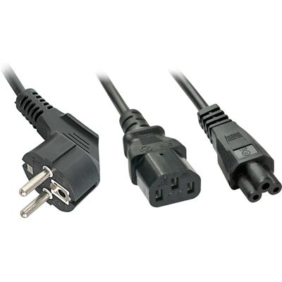 Lindy Stromkabel Schwarz C13 - IEC 60320 C5 - Kabel Lindy Stromkabel Schwarz C13 - IEC 60320 C5 - Kabel
