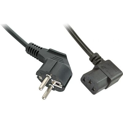 Câble d’alimentation Lindy 30302 - IEC C13 à Schuko, 3m, Noir Câble d’alimentation Lindy 30302 - IEC C13 à Schuko, 3m, Noir