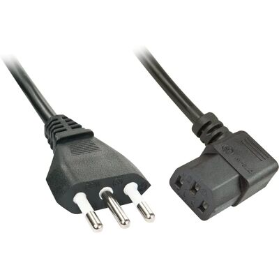 Hálózati kábel Lindy 30346 - C13, 2m, Fekete Hálózati kábel Lindy 30346 - C13, 2m, Fekete