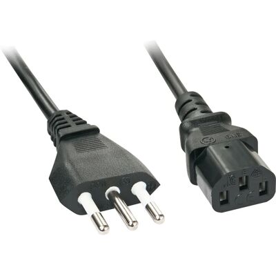 Lindy 30414 Stromkabel - 3m, Schwarz, EU-Stecker, Männlich auf Weiblich IEC Lindy 30414 Stromkabel - 3m, Schwarz, EU-Stecker, Männlich auf Weiblich IEC