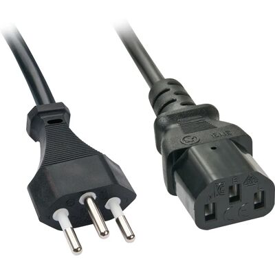 Cavo di alimentazione Lindy - 2 m - C13 a presa svizzera 3 pin Cavo di alimentazione Lindy - 2 m - C13 a presa svizzera 3 pin