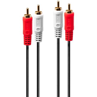 Lindy 35664 cabo de áudio - RCA Vermelho Branco - Cabo de Áudio Lindy 35664 cabo de áudio - RCA Vermelho Branco - Cabo de Áudio