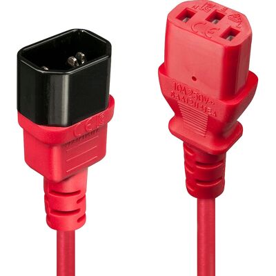 Lindy 30478 Voeding Kabel - C14 naar C13 Extensie - 2M Lindy 30478 Voeding Kabel - C14 naar C13 Extensie - 2M