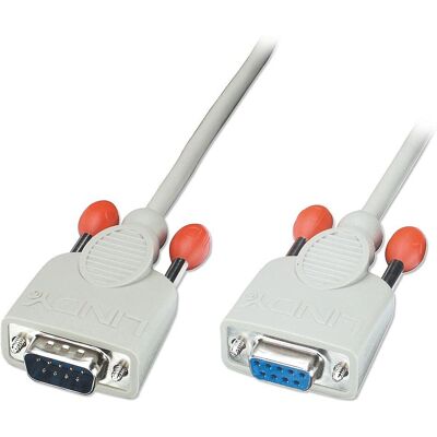 Lindy 31525 Seriële Kabel - Grijs - 9P-SubD M/F - 5 M Lindy 31525 Seriële Kabel - Grijs - 9P-SubD M/F - 5 M