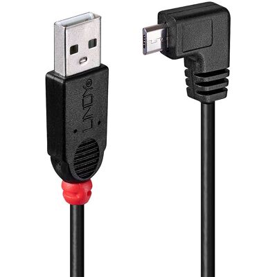 Cavo USB Lindy - Micro-B 1m Nero - Dati e Carica Cavo USB Lindy - Micro-B 1m Nero - Dati e Carica