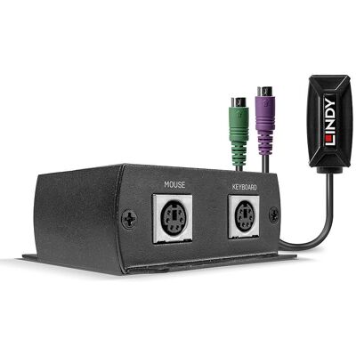 Extendeur KVM Lindy 32681 - PS/2 jusqu'à 100m Extendeur KVM Lindy 32681 - PS/2 jusqu'à 100m