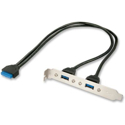 Cavo USB Lindy 33096 - Multicolore - 2 Porte - USB 3.0 Cavo USB Lindy 33096 - Multicolore - 2 Porte - USB 3.0