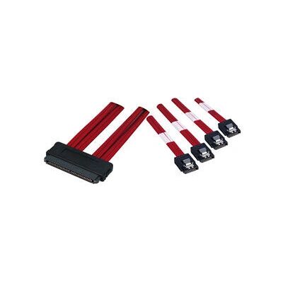 Lindy - SAS to SATA II Multilane - 1m - Rosso - Cavo Lindy - SAS to SATA II Multilane - 1m - Rosso - Cavo