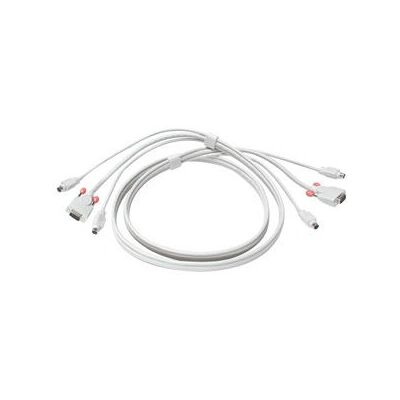 Lindy cable 2m KVM - Blanco Lindy cable 2m KVM - Blanco