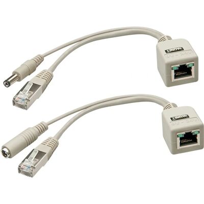 Lindy 34025 PoE-adapter - Hållbar, Inkluderar 2 Stycken Lindy 34025 PoE-adapter - Hållbar, Inkluderar 2 Stycken