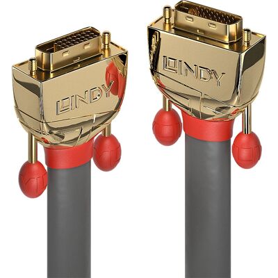 Lindy 36208 DVI Cable - Dual Link - Grey - 20 M Lindy 36208 DVI Cable - Dual Link - Grey - 20 M