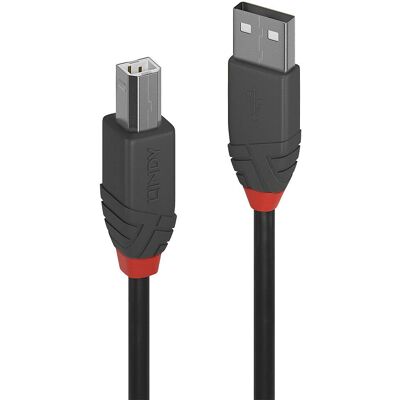 Lindy USB-kabel - 3m - Svart - USB 2.0 Type A til B Lindy USB-kabel - 3m - Svart - USB 2.0 Type A til B