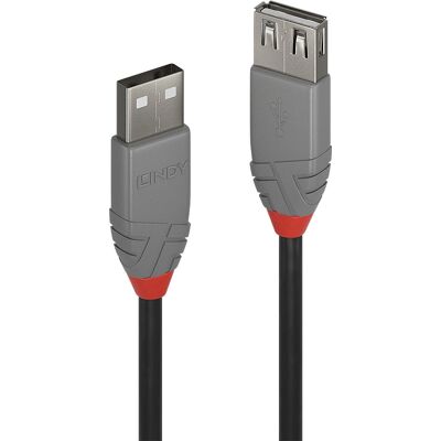 Lindy 36700 Câble USB - Noir - Extension USB Type A Lindy 36700 Câble USB - Noir - Extension USB Type A