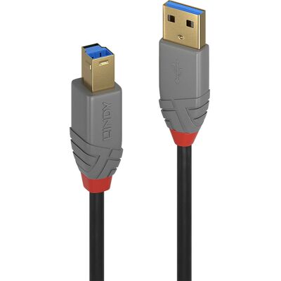 Lindy USB-Kabel - 2m - Schwarz, Grau - USB 3.2 Gen 1 Lindy USB-Kabel - 2m - Schwarz, Grau - USB 3.2 Gen 1