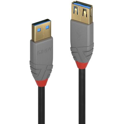 Lindy USB Verlängerungskabel - Schwarz - 1m - USB 3.2 Gen 1 Lindy USB Verlängerungskabel - Schwarz - 1m - USB 3.2 Gen 1