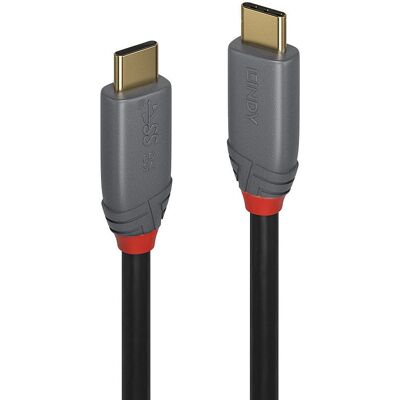 Lindy Modello 36900 Cavo USB - Nero, Grigio - USB Tipo C 0.5m Lindy Modello 36900 Cavo USB - Nero, Grigio - USB Tipo C 0.5m