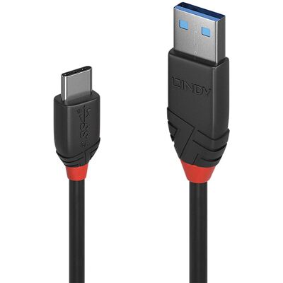 Lindy USB Kabel - 0,15m - Sort - USB 3.1/3.2 - Type C til A Lindy USB Kabel - 0,15m - Sort - USB 3.1/3.2 - Type C til A