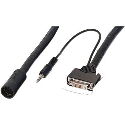 Lindy 37317 KVM Cable - Black - 0.25m - Female DVI Lindy 37317 KVM Cable - Black - 0.25m - Female DVI