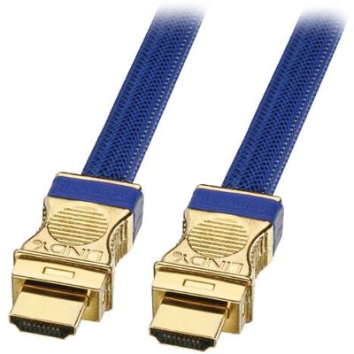 Cavo HDMI Gold Lindy 0,5m - Tipo A (Standard) - Blu Cavo HDMI Gold Lindy 0,5m - Tipo A (Standard) - Blu