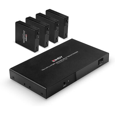 Lindy AV Extender & Splitter Schwarz Lindy AV Extender & Splitter Schwarz
