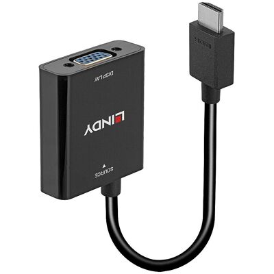 Lindy Model 38291 HDMI na VGA Adaptér - Kompaktní a 1080p Lindy Model 38291 HDMI na VGA Adaptér - Kompaktní a 1080p