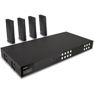 Lindy - Sender + 4 Empfänger - Video/Audio/Infrared/Serial Extender - HDBaseT Lindy - Sender + 4 Empfänger - Video/Audio/Infrared/Serial Extender - HDBaseT