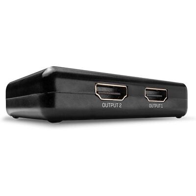 Lindy 38357 Video-Splitter 2x HDMI - Video/Audio Splitter - 2 Ports Schwarz Lindy 38357 Video-Splitter 2x HDMI - Video/Audio Splitter - 2 Ports Schwarz