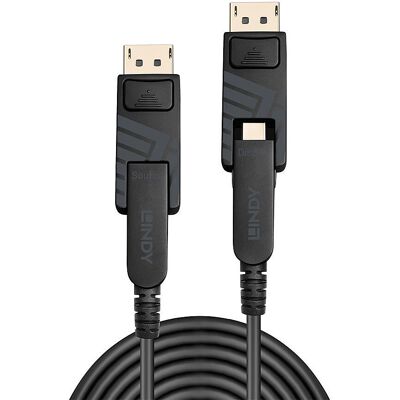 Lindy 38486 DisplayPort Cable Black - DisplayPort 1.4, 8K, 100m Lindy 38486 DisplayPort Cable Black - DisplayPort 1.4, 8K, 100m
