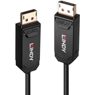 Lindy 38520 DisplayPort Kabel - 10m Sort Lindy 38520 DisplayPort Kabel - 10m Sort
