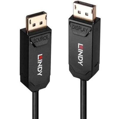Lindy 38522 Glasfaser-Hybrid-DisplayPort-Kabel - 20m Lindy 38522 Glasfaser-Hybrid-DisplayPort-Kabel - 20m