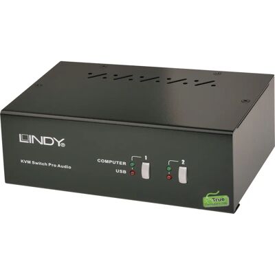 Lindy 39302 Interruttore KVM Nero - DVI-I, 2560x1600, USB Lindy 39302 Interruttore KVM Nero - DVI-I, 2560x1600, USB