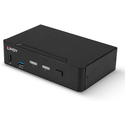 Interruttore KVM Lindy 39312 - 8K Ultra HD, 2 USB 3.0, DisplayPort 1.4 Interruttore KVM Lindy 39312 - 8K Ultra HD, 2 USB 3.0, DisplayPort 1.4