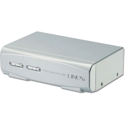 Lindy 39332 Interruttore KVM USB DVI-I Bianco - Dual Link, Audio Lindy 39332 Interruttore KVM USB DVI-I Bianco - Dual Link, Audio