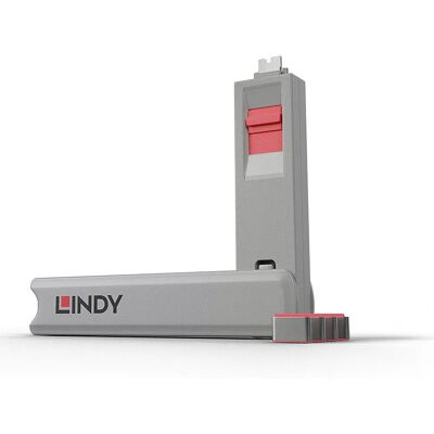 Lindy 40425 Rózsaszín USB Type C Portzár - Portzár & kulcs Lindy 40425 Rózsaszín USB Type C Portzár - Portzár & kulcs