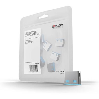 Lindy 40462 USB-Port-Blocker - Blau - 10 Stück - Datensicherheit Lindy 40462 USB-Port-Blocker - Blau - 10 Stück - Datensicherheit